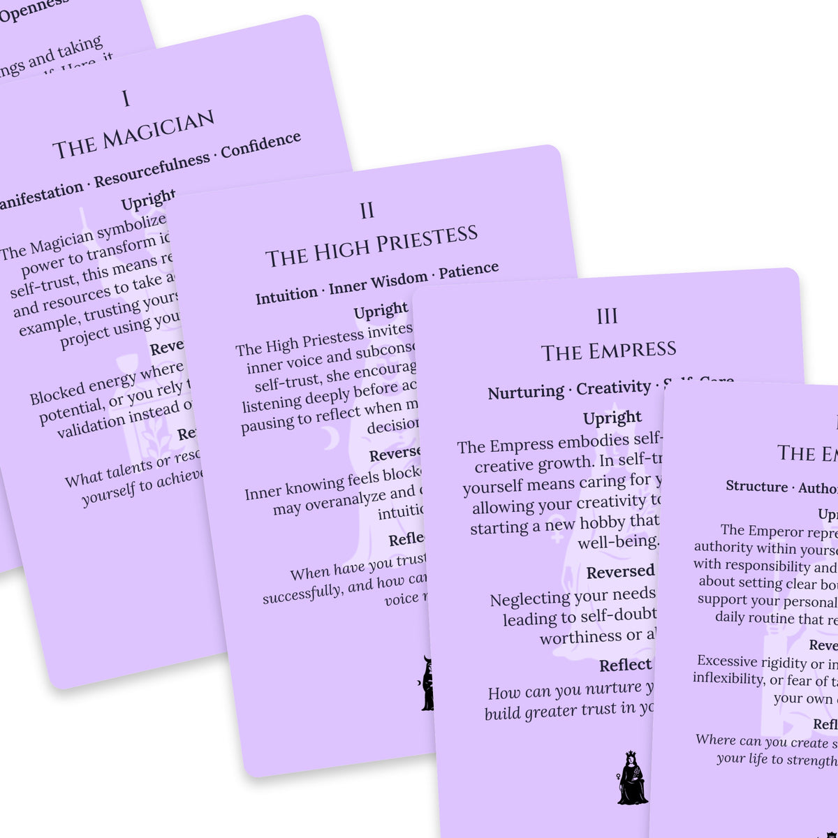 The Tarot of Self-Trust — For Beginners — arrangement 8