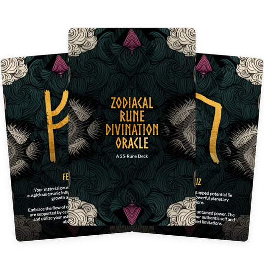 Zodiacal Rune Divination Deck
