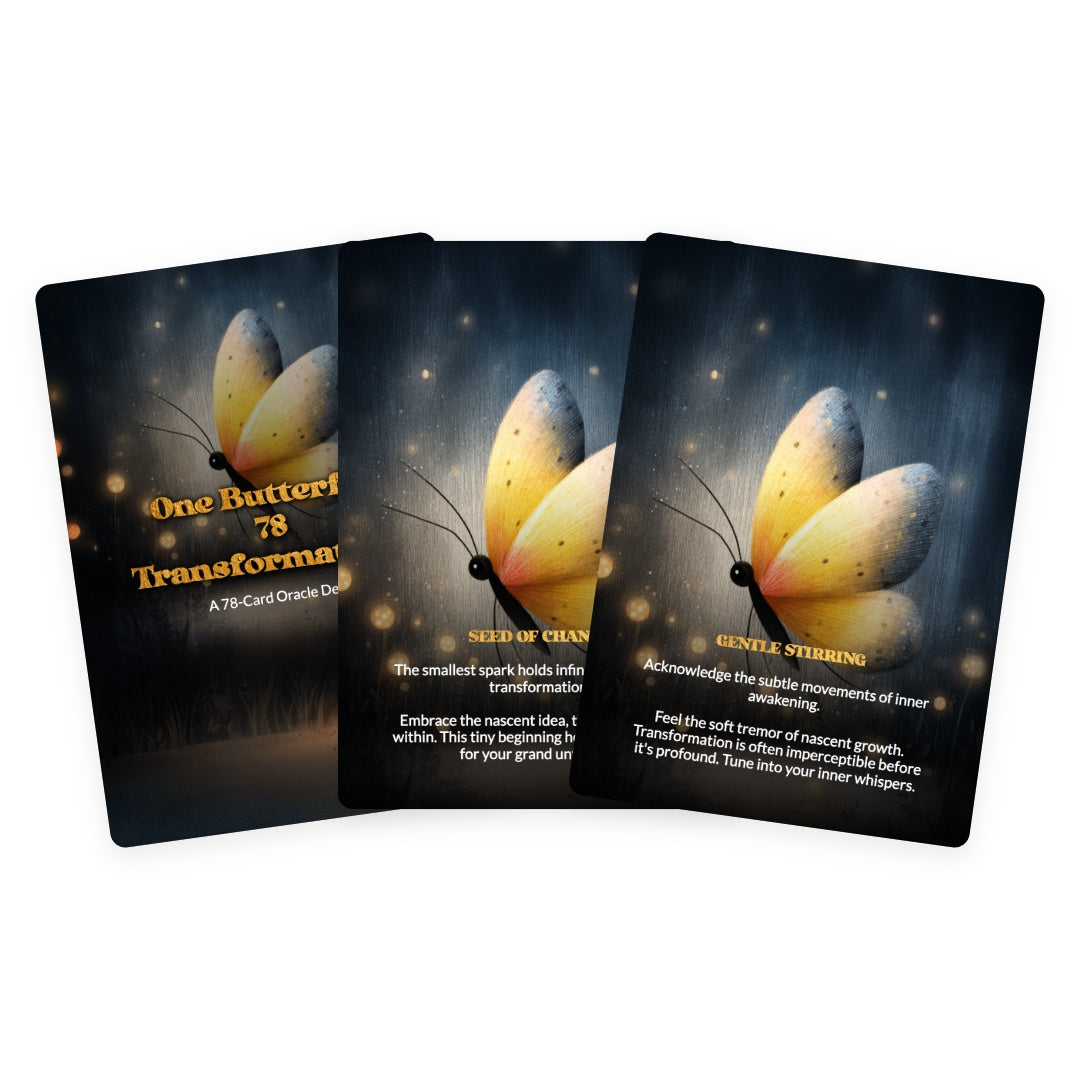 One Butterfly, 78 Transformations - Oracle Cards