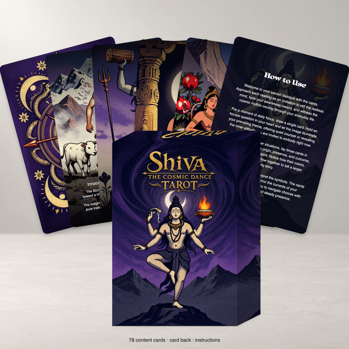 Shiva — The Cosmic Dance Tarot — arrangement 2