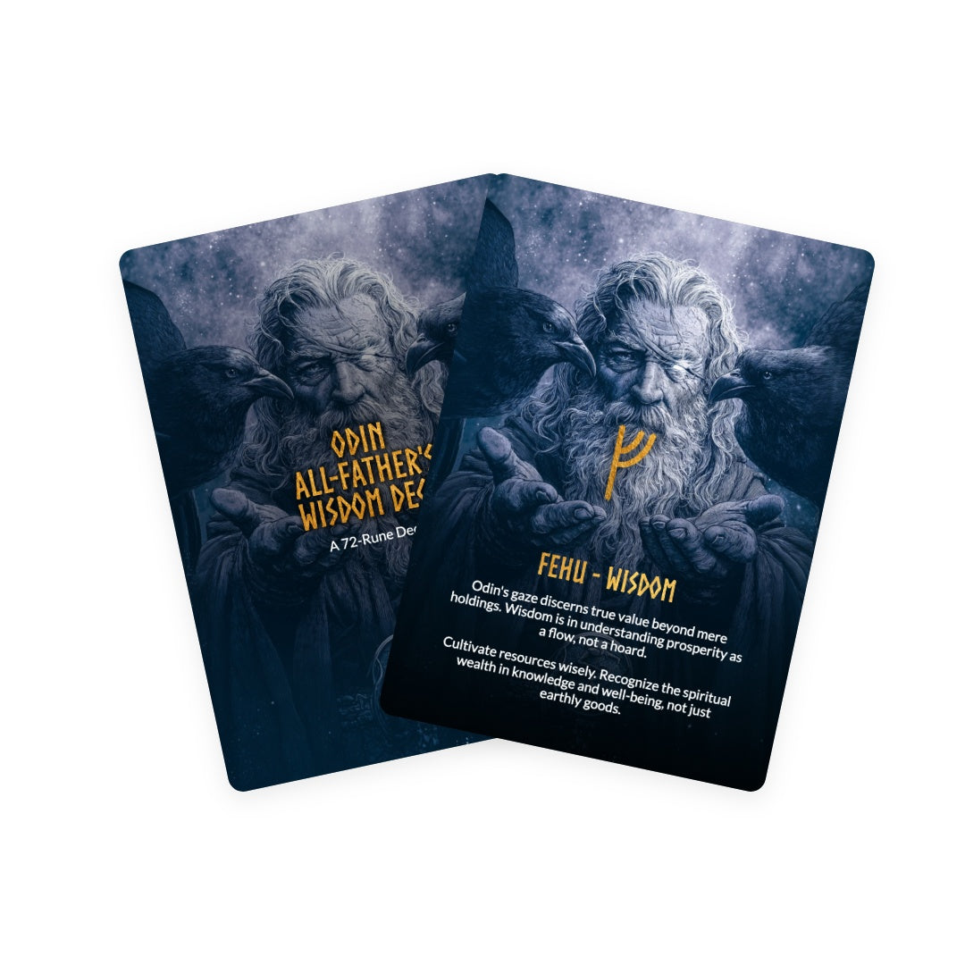 Odin: All-Father's Wisdom Deck - 72 Runes