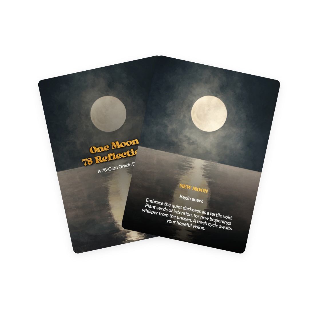 One Moon, 78 Reflections - Oracle Cards