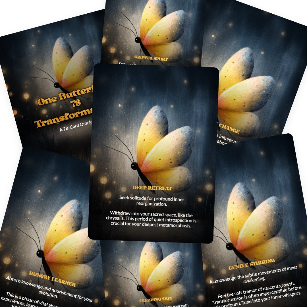 One Butterfly, 78 Transformations - Oracle Cards