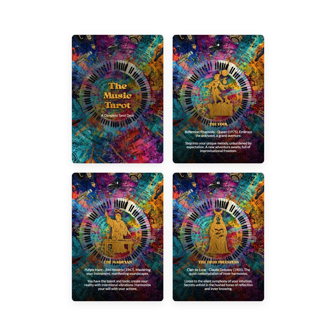 The Music Tarot - 78 Cards