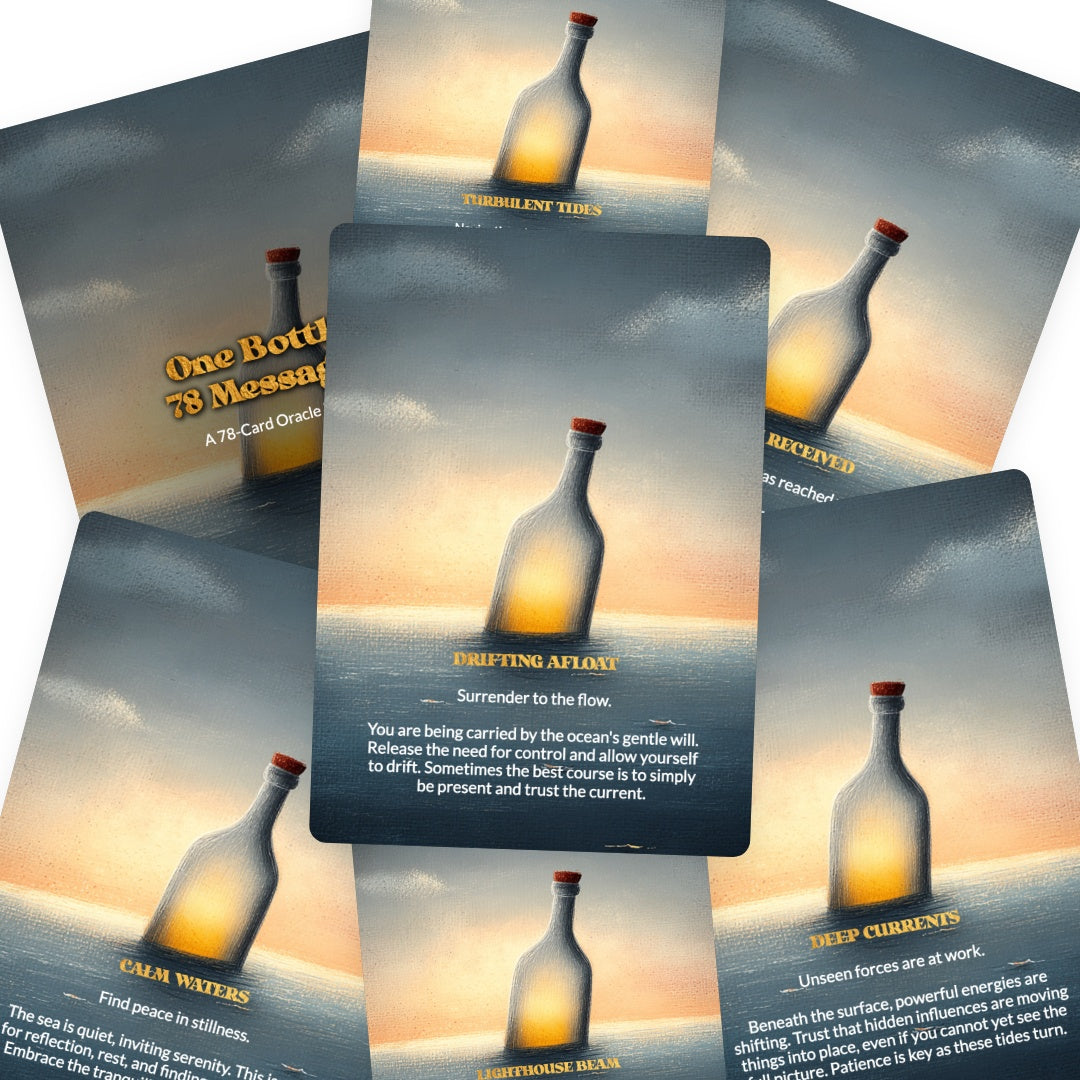 One Bottle, 78 Messages - Oracle Cards