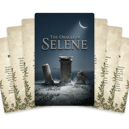 The Oracle of Selene – Greek Moon Goddess Oracle Cards, 22-Card Mythology Deck — arrangement 1
