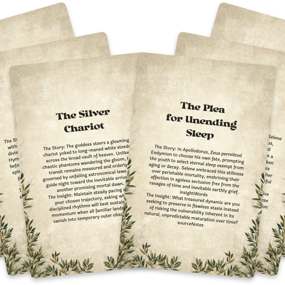 The Oracle of Selene – Greek Moon Goddess Oracle Cards, 22-Card Mythology Deck — arrangement 6