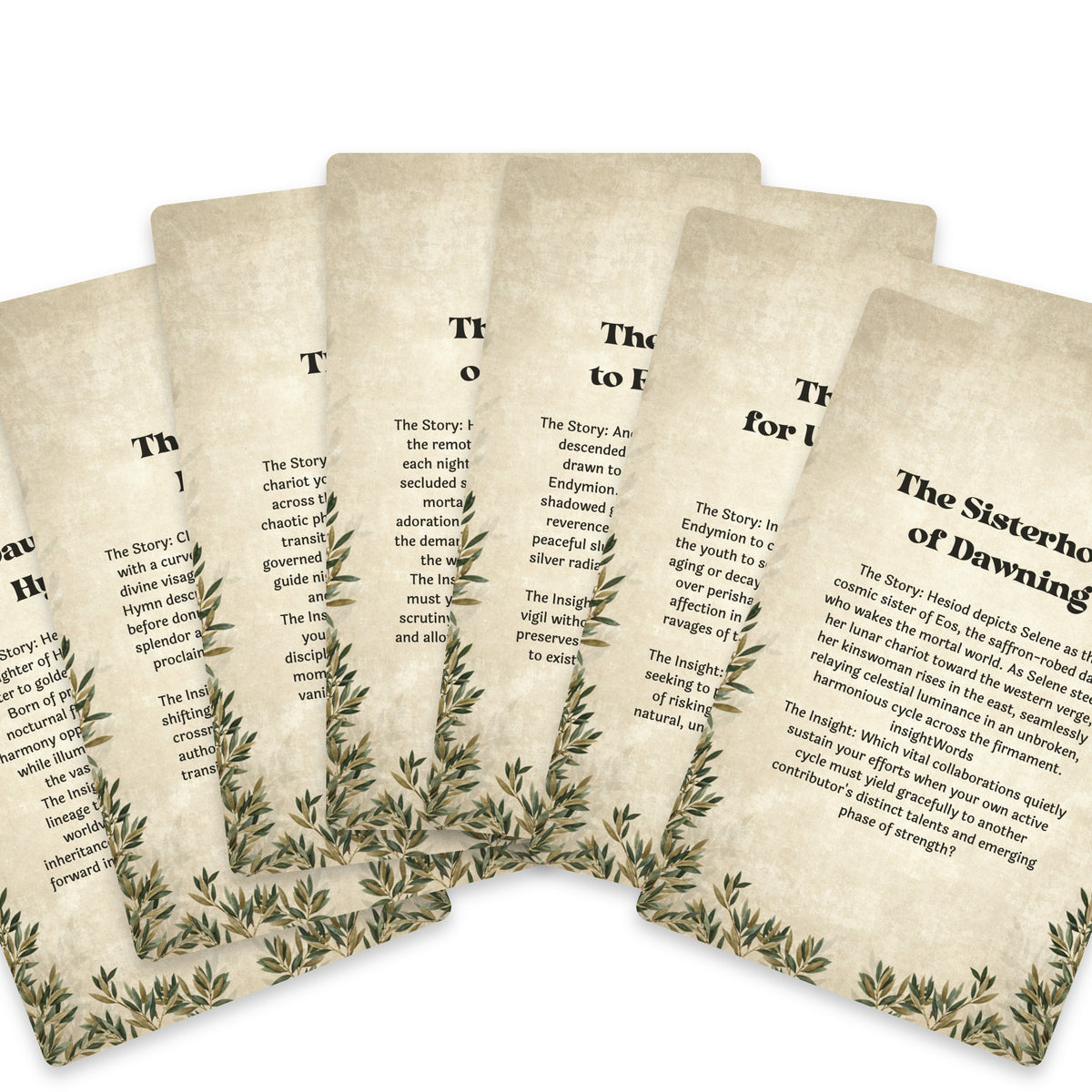 The Oracle of Selene – Greek Moon Goddess Oracle Cards, 22-Card Mythology Deck — arrangement 9