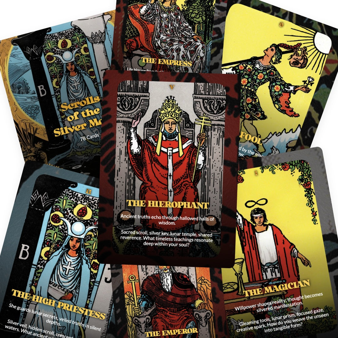 Scrolls of the Silver Moon Tarot - 78 Cards