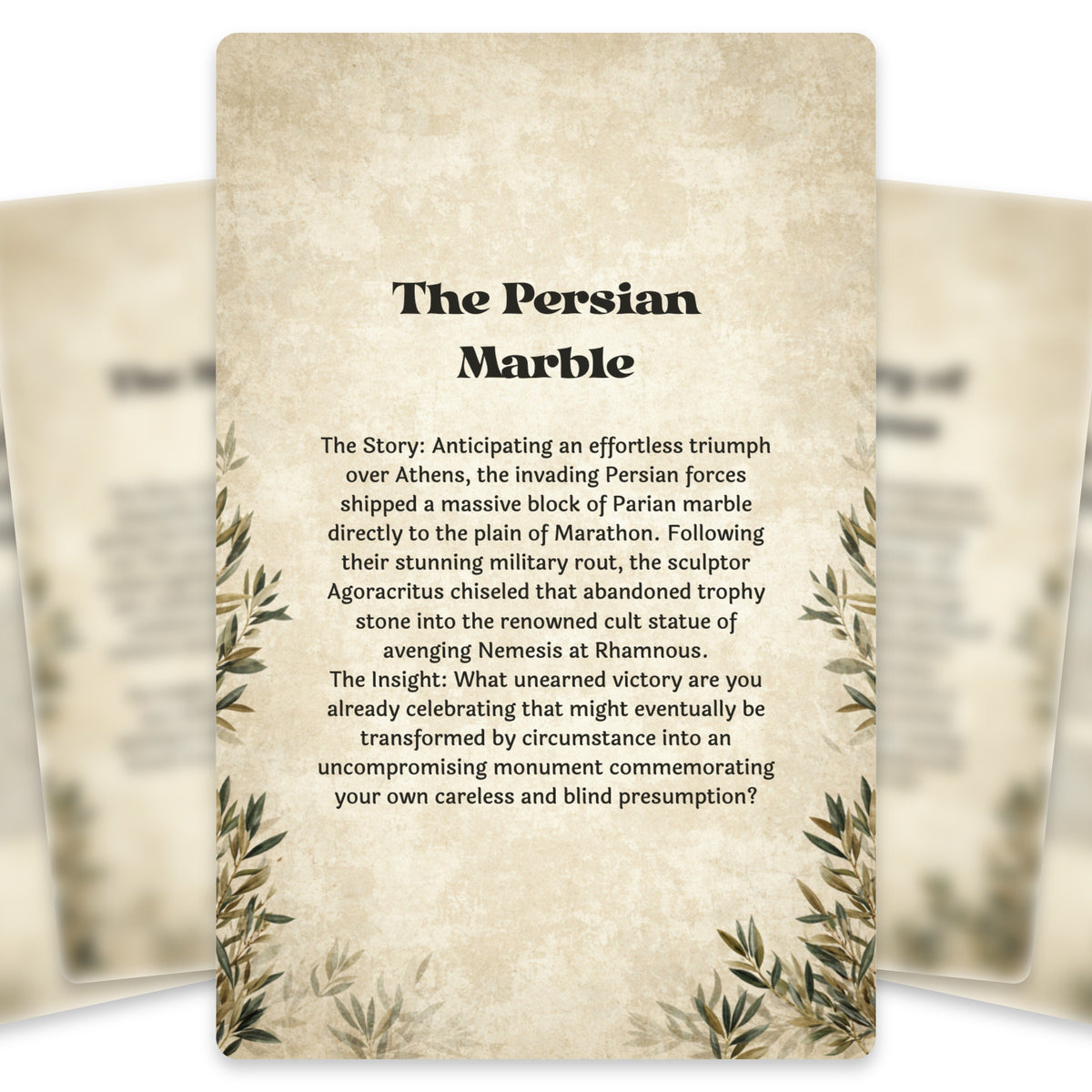The Oracle of Nemesis – Greek Goddess of Retribution Oracle Cards, 22-Card Mythology Deck — arrangement 3