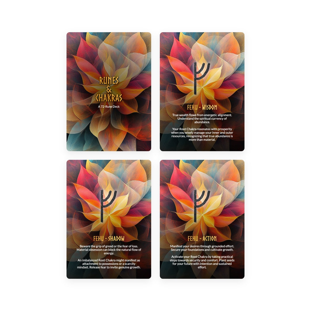 Sacred Rune Chakra Journey - 72 Cards