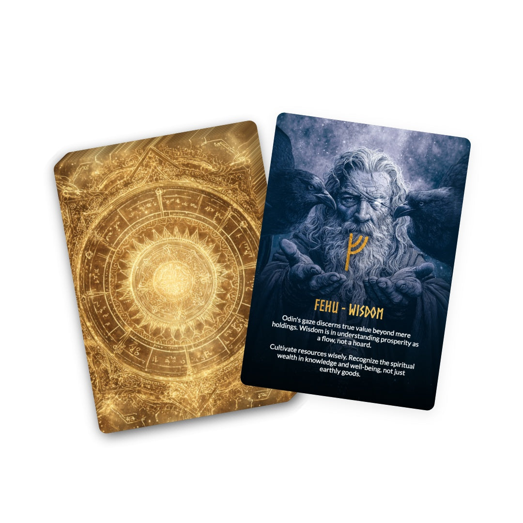 Odin: All-Father's Wisdom Deck - 72 Runes