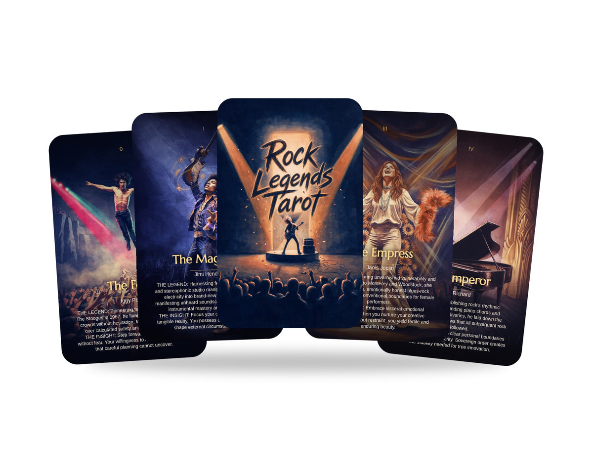 Rock Legends Tarot — arrangement 1