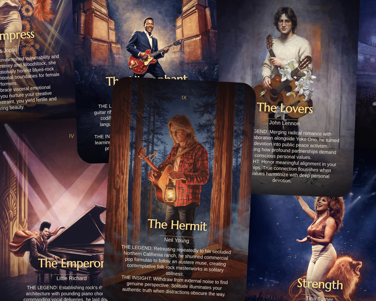 Rock Legends Tarot — arrangement 2