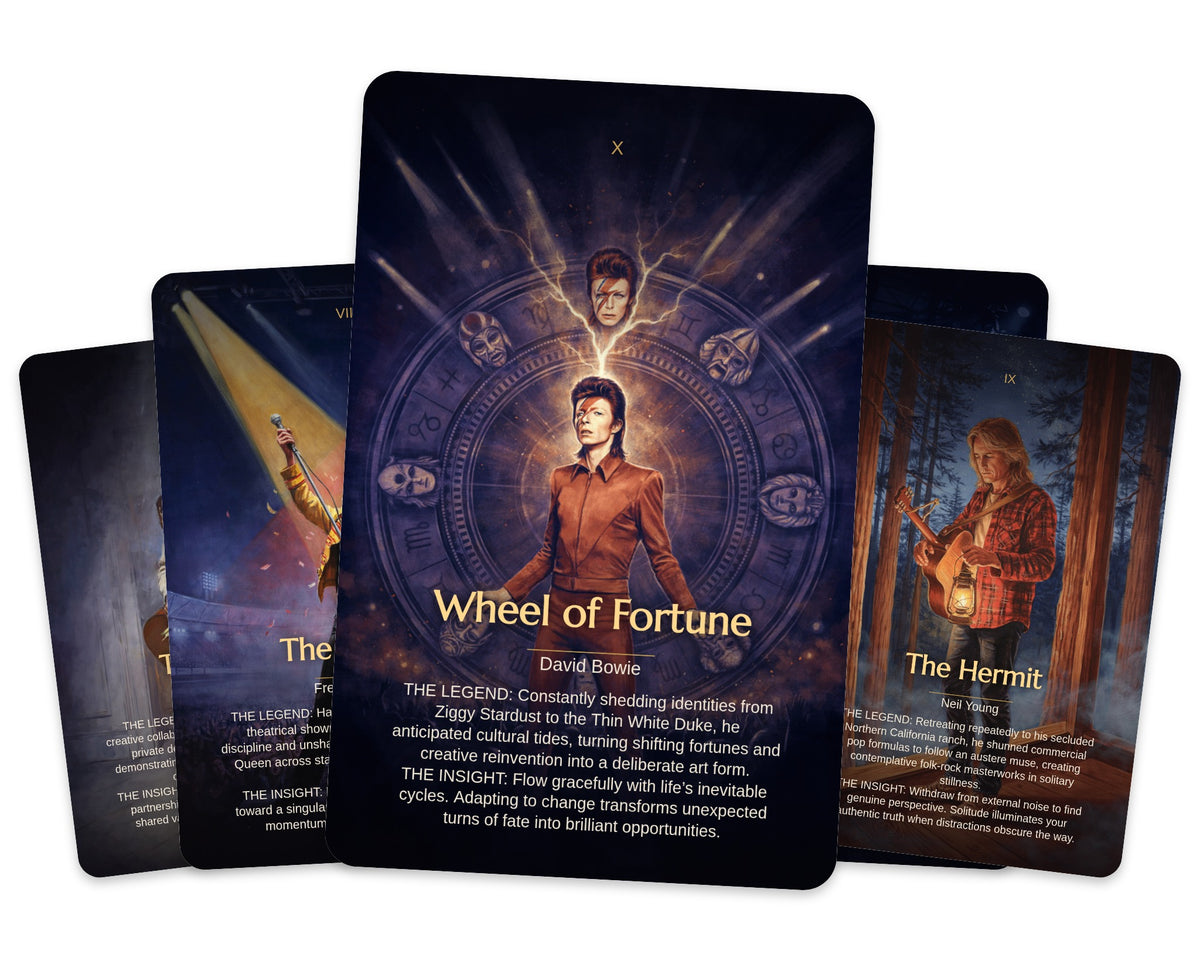 Rock Legends Tarot — arrangement 3
