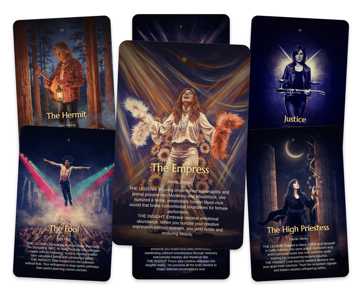 Rock Legends Tarot — arrangement 4