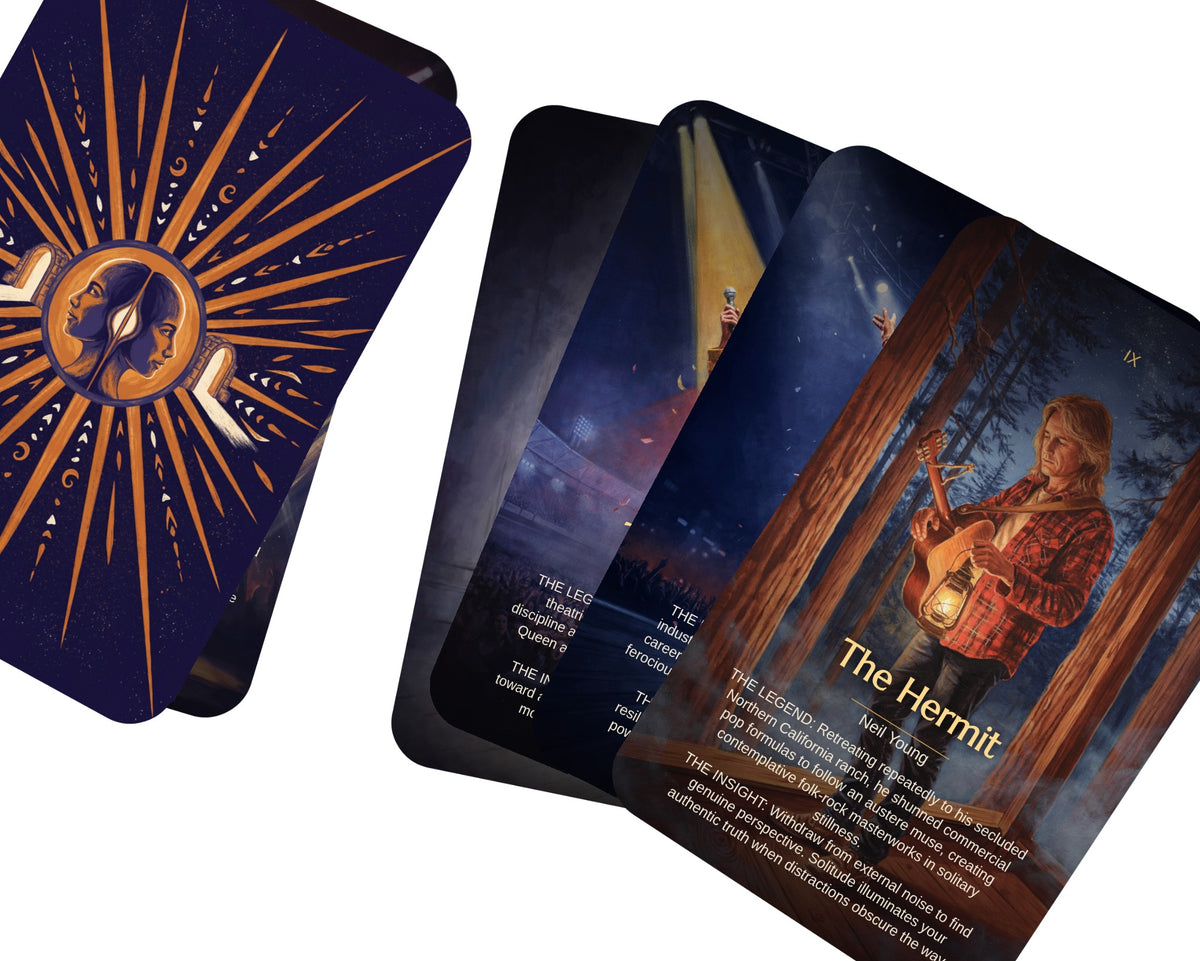 Rock Legends Tarot — arrangement 6
