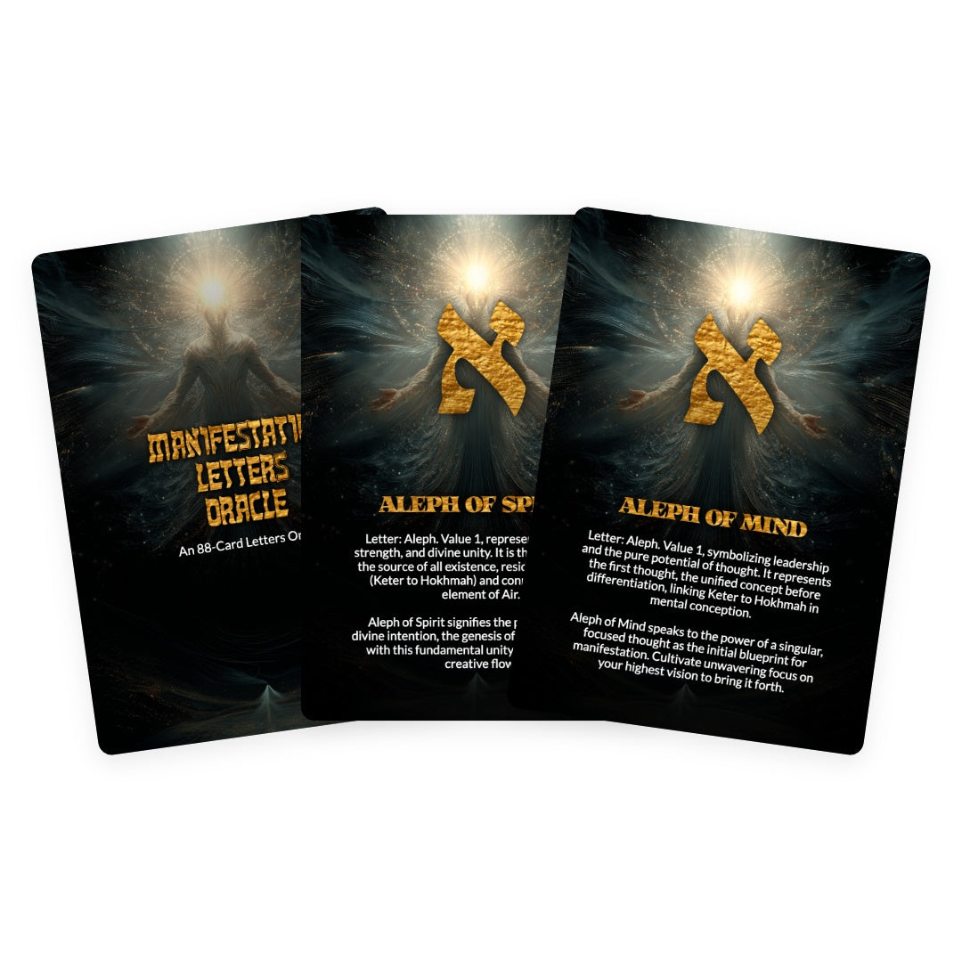 Manifestation Letters Oracle - 88 Cards Deck