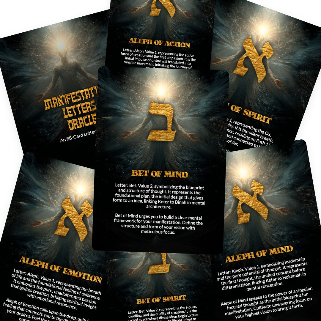 Manifestation Letters Oracle - 88 Cards Deck