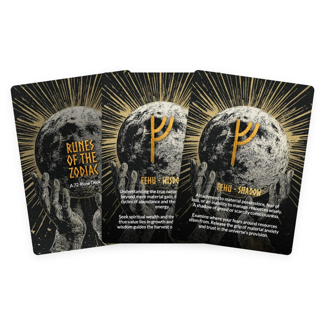 Runes  of the  Zodiac - 72 Cards