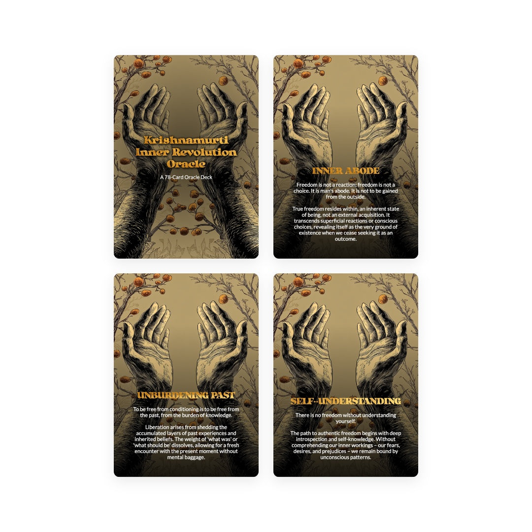 Krishnamurti - Inner Revolution Oracle - 78 Cards