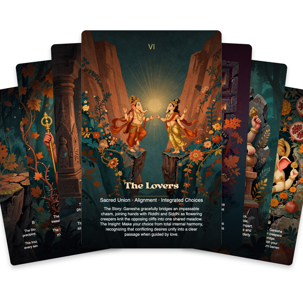 Ganesha The Opener of Paths Tarot — arrangement 3