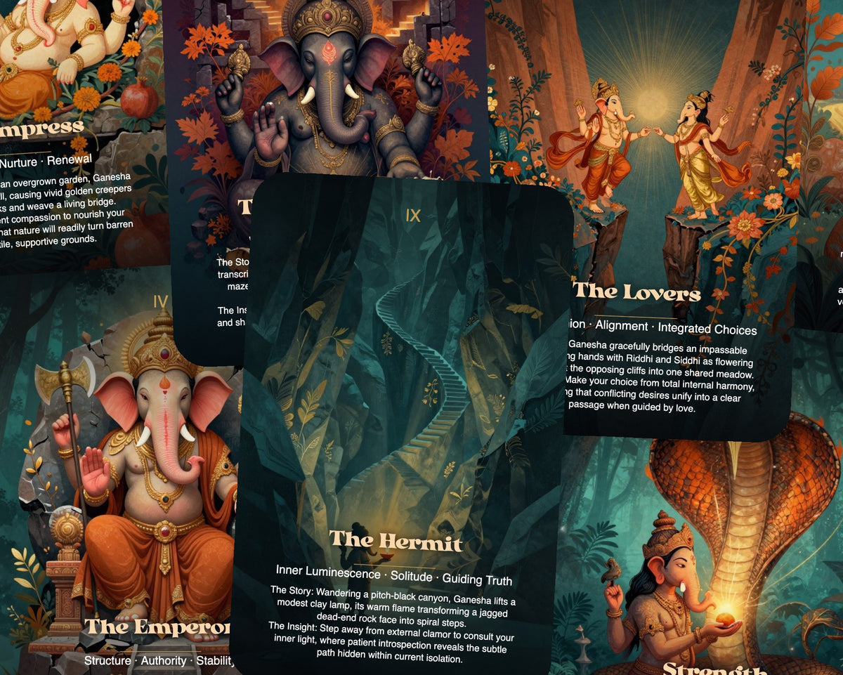 Ganesha The Opener of Paths Tarot — arrangement 6
