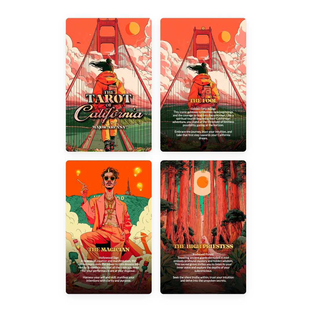 The Tarot of California - The 22 Major Arcana