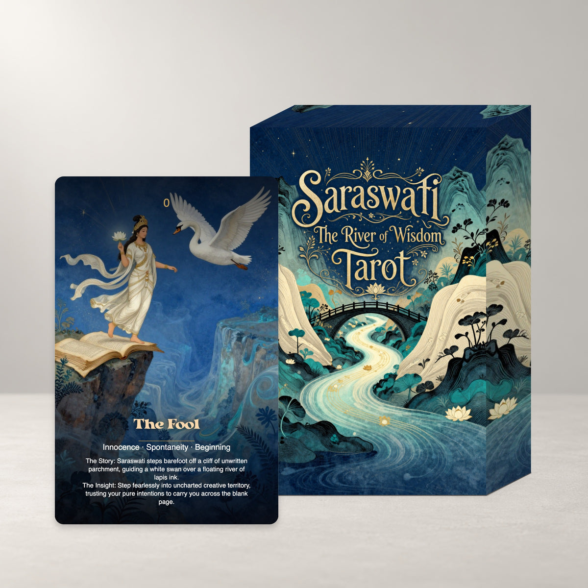 Saraswati The River of Wisdom Tarot — arrangement 1