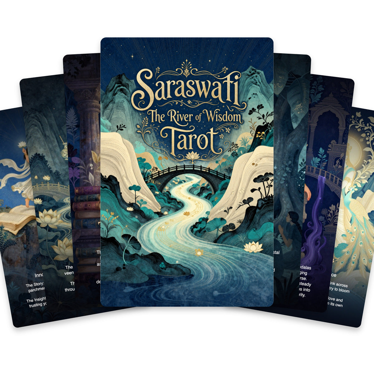 Saraswati The River of Wisdom Tarot — arrangement 2
