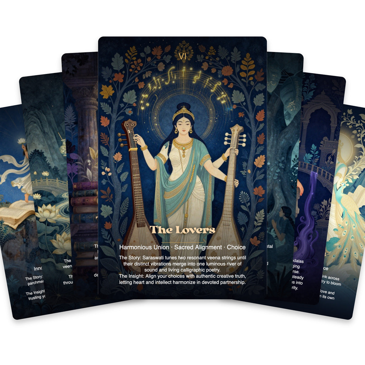 Saraswati The River of Wisdom Tarot — arrangement 3