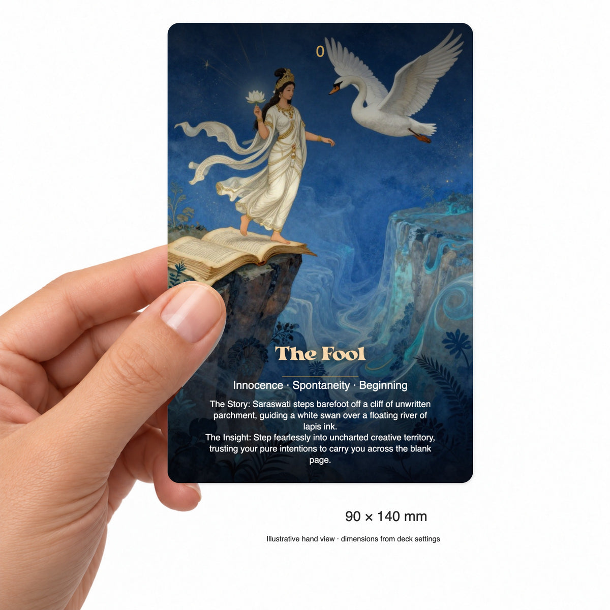 Saraswati The River of Wisdom Tarot — arrangement 4