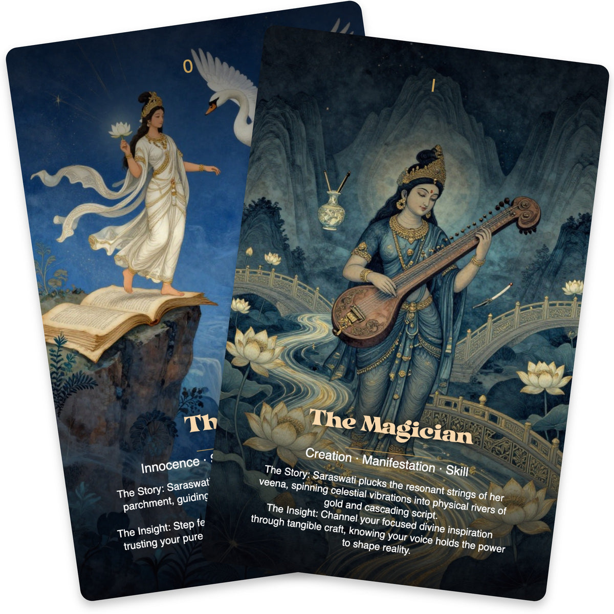 Saraswati The River of Wisdom Tarot — arrangement 5