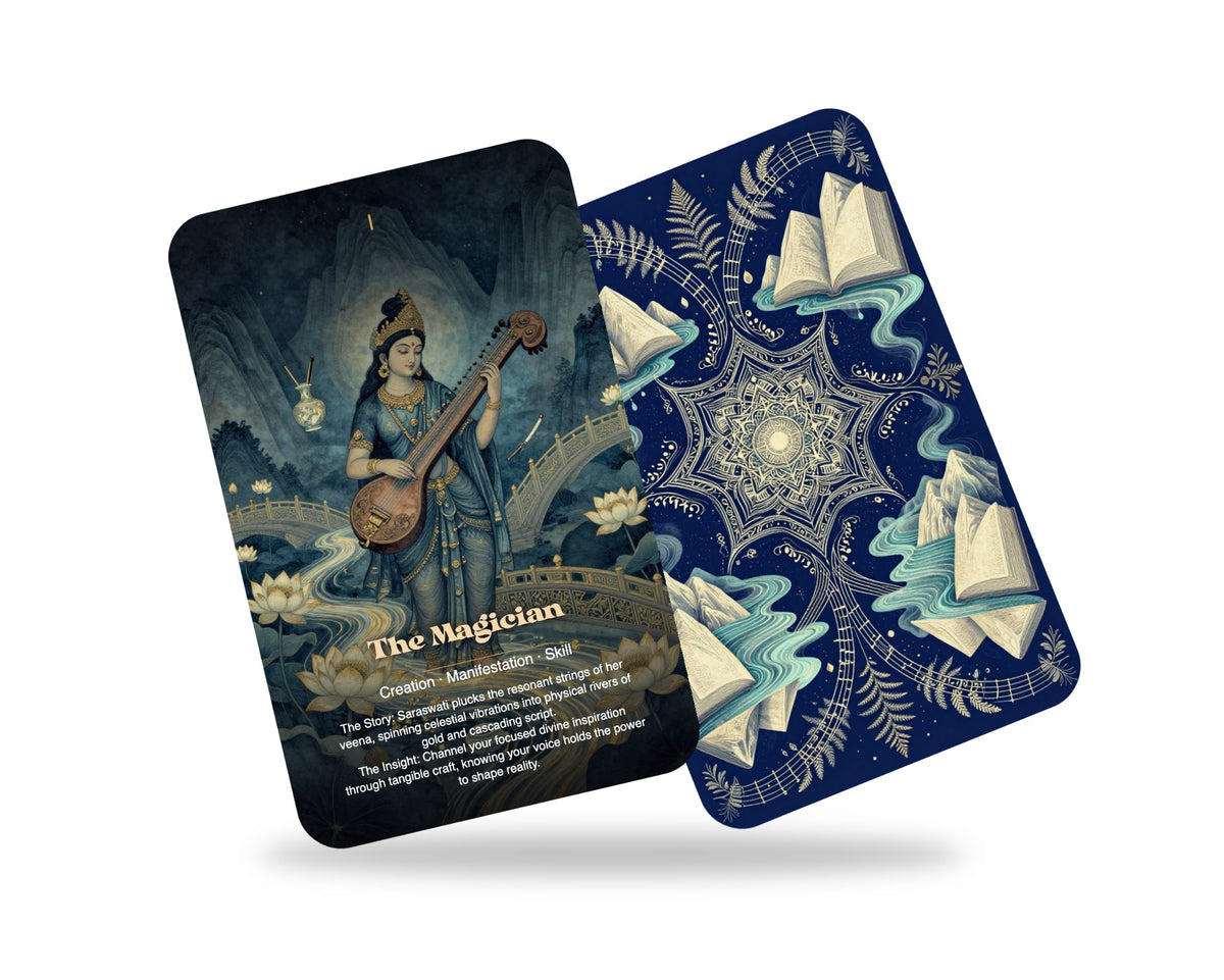 Saraswati The River of Wisdom Tarot — arrangement 8