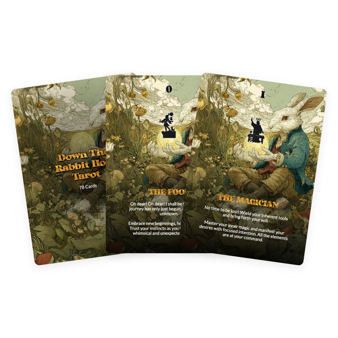 Down The Rabbit Hole Tarot - 78 Cards