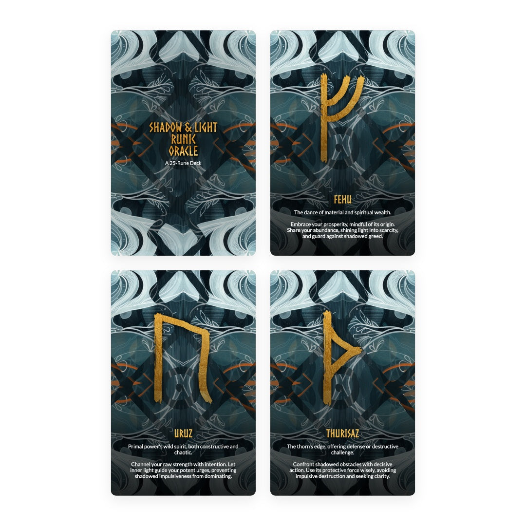 Shadow & Light Runic Oracle Deck