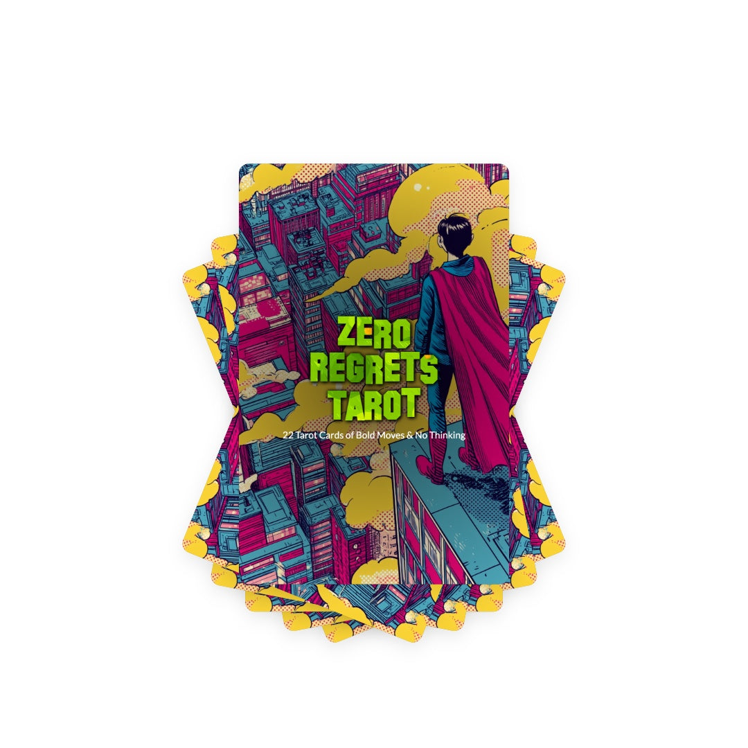 Zero Regrets Tarot - 22 Tarot Cards of Bold Moves & No Thinking