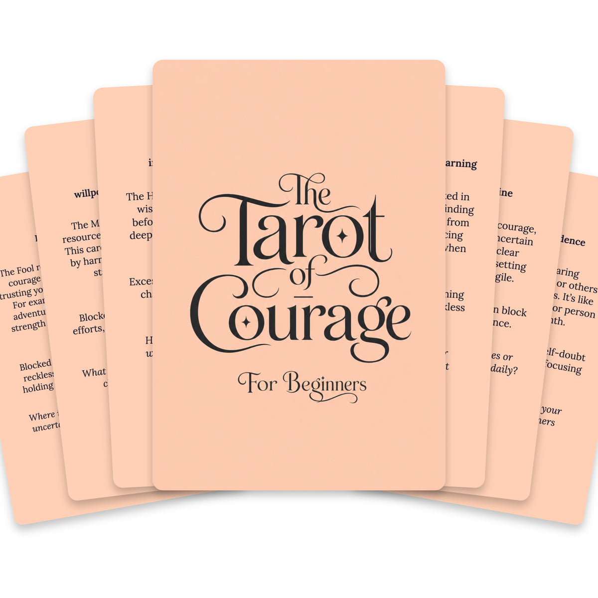 The Tarot of Courage — For Beginners — arrangement 1