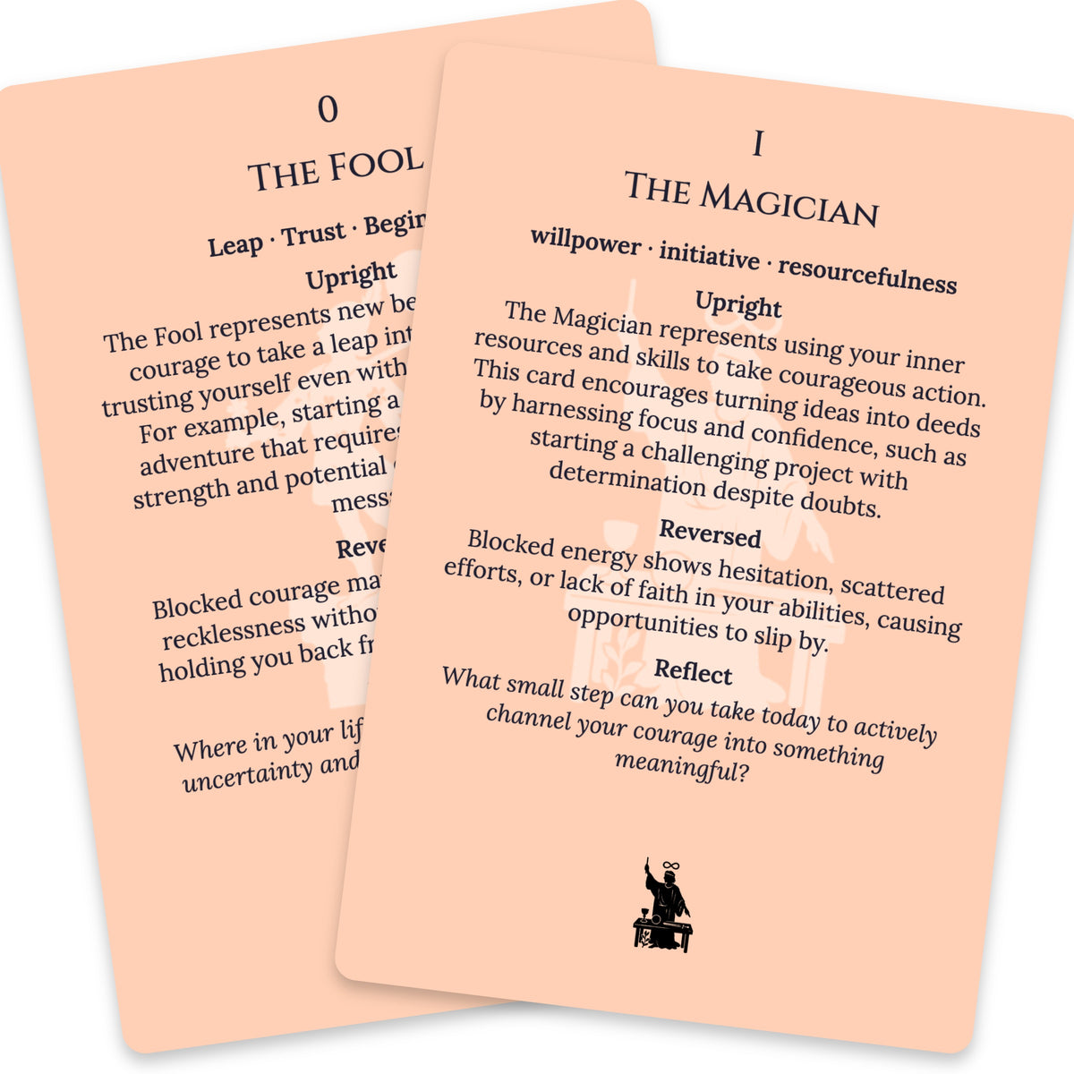 The Tarot of Courage — For Beginners — arrangement 10