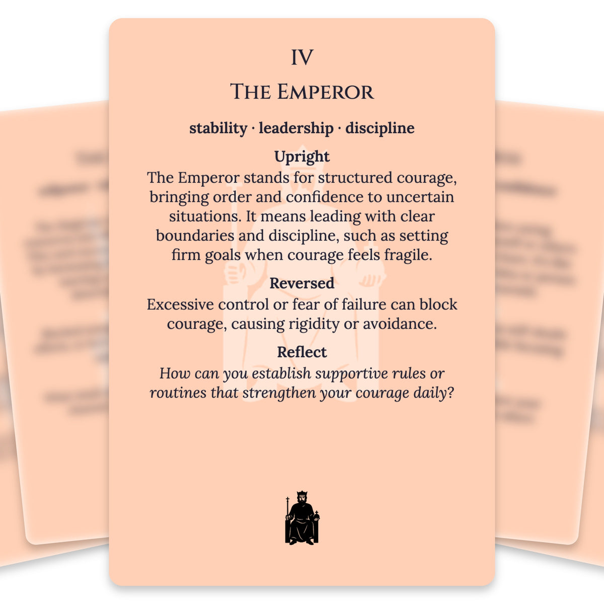 The Tarot of Courage — For Beginners — arrangement 3