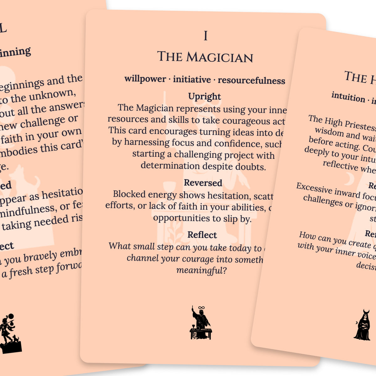 The Tarot of Courage — For Beginners — arrangement 4