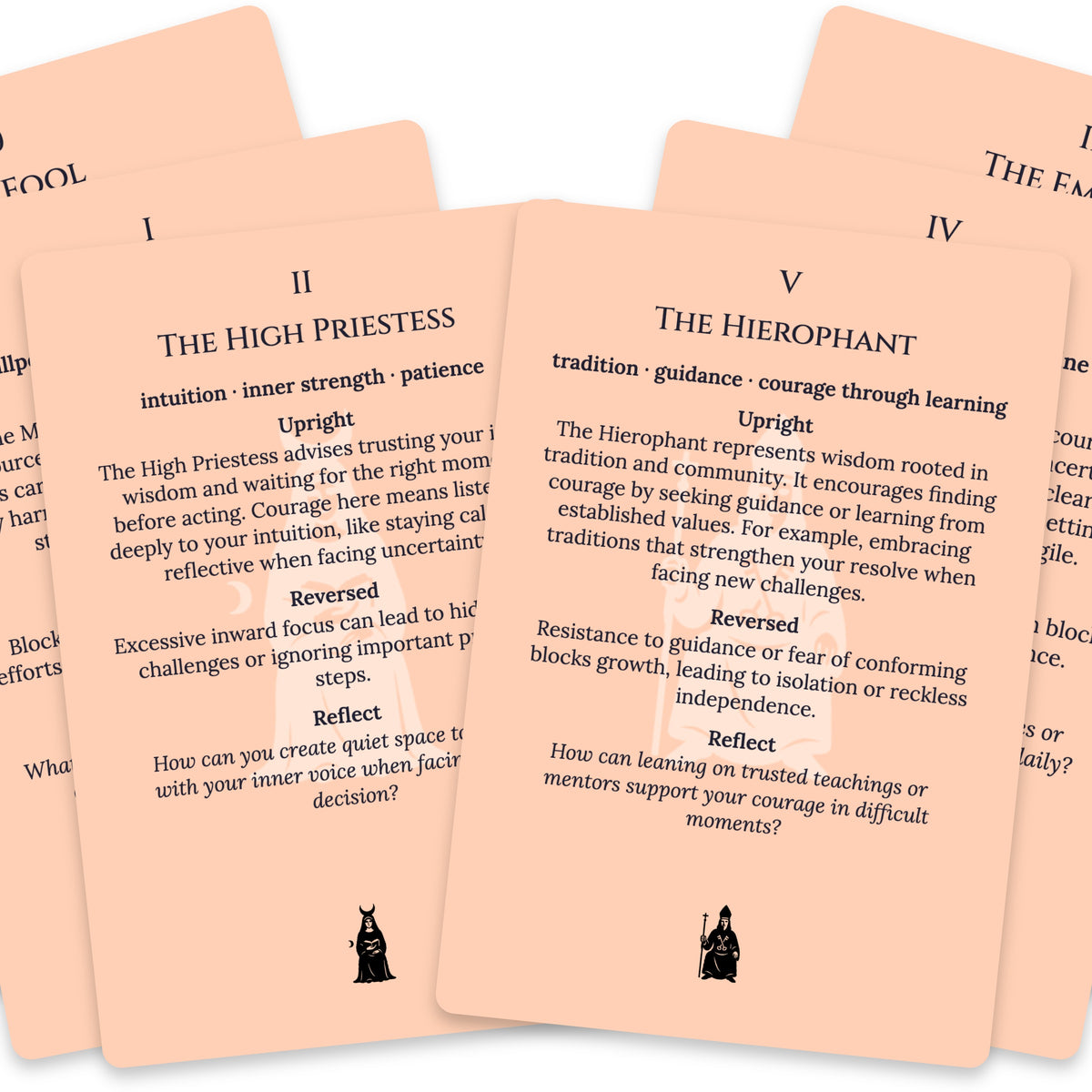 The Tarot of Courage — For Beginners — arrangement 6