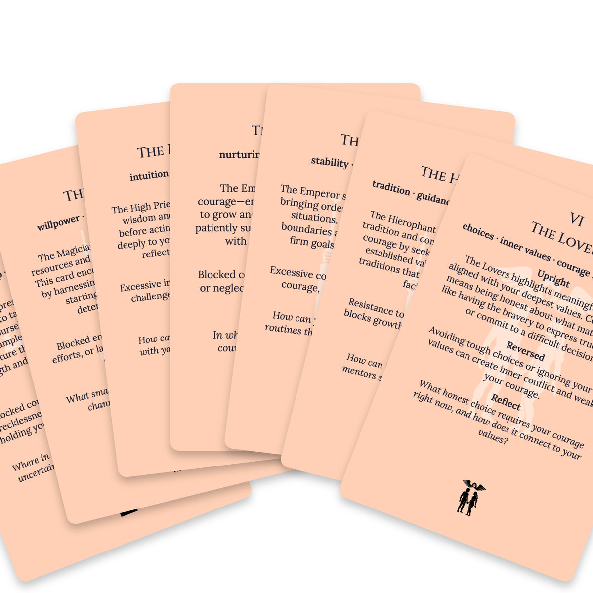 The Tarot of Courage — For Beginners — arrangement 9