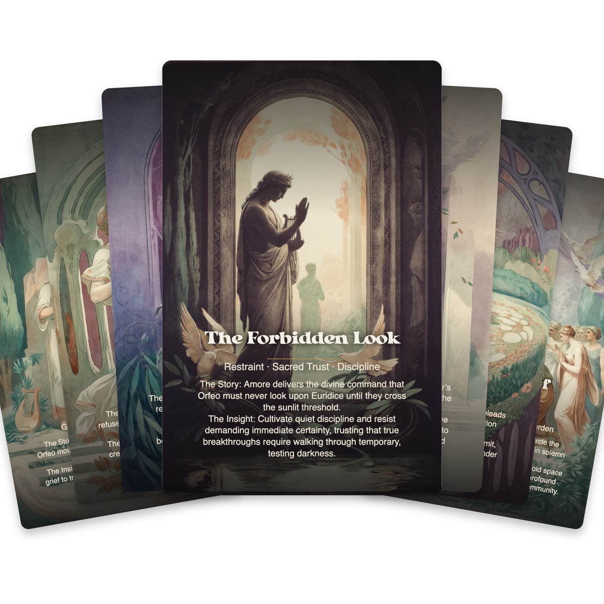 Orpheus and Eurydice Oracle – 22 Cards Inspired by Gluck’s Opera of Love, Loss & Hope — arrangement 2