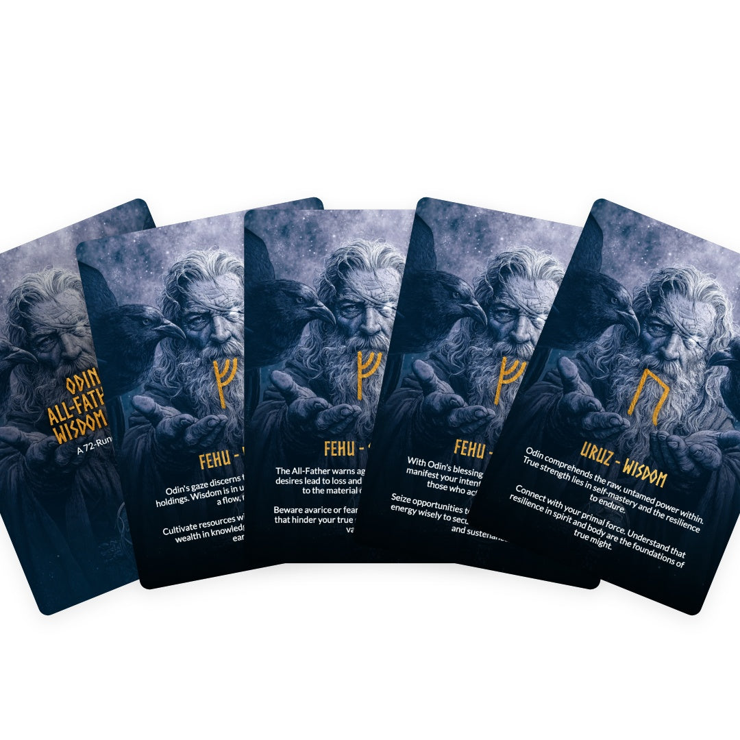 Odin: All-Father's Wisdom Deck - 72 Runes