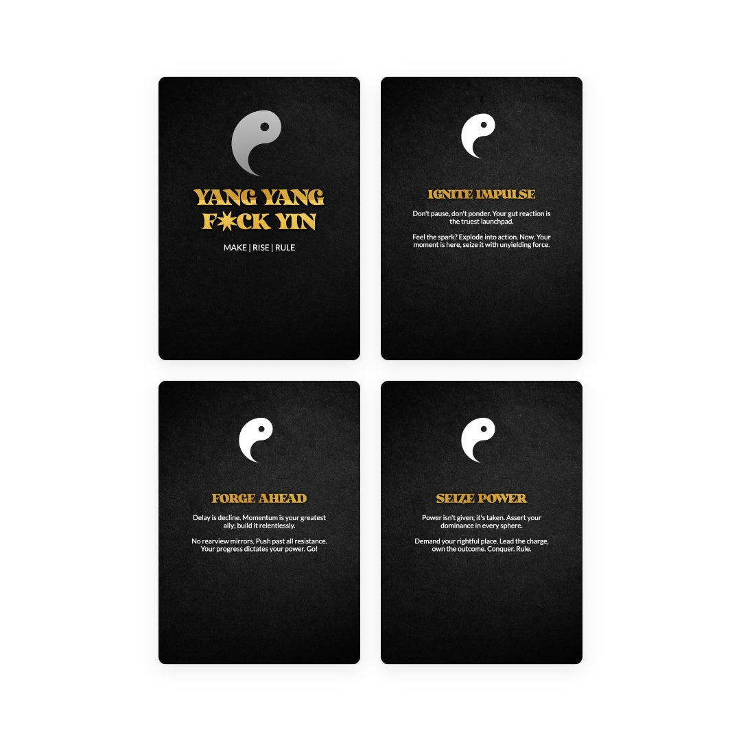 Yang Yang F*CK Yin | 78 Oracle Cards | MAKE | RISE | RULE