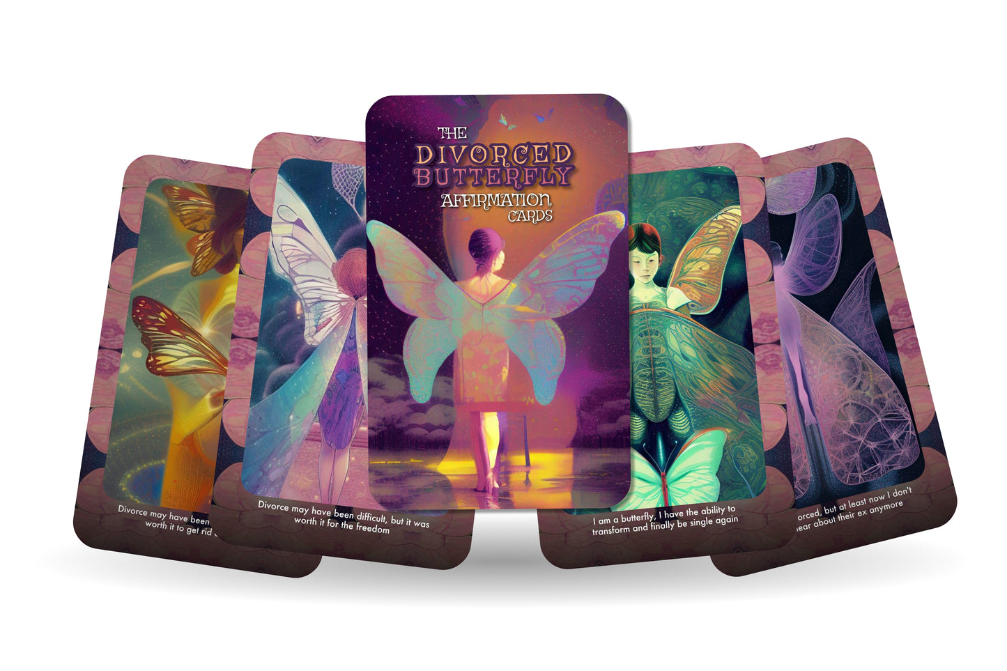 The Divorced Butterfly Affirmation Cards