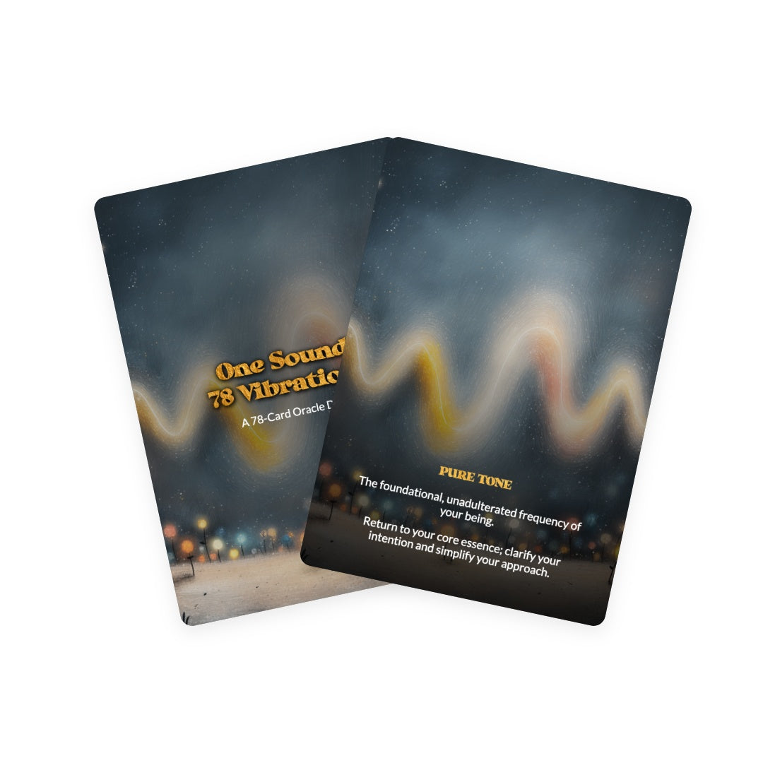 One Sound, 78 Vibrations - Oracle Cards