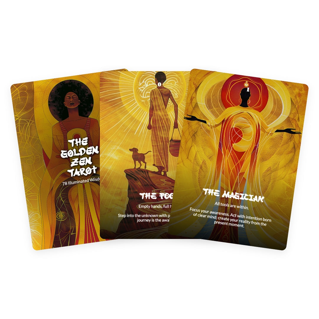 The Golden Zen Tarot - 78 Illuminated Wisdom