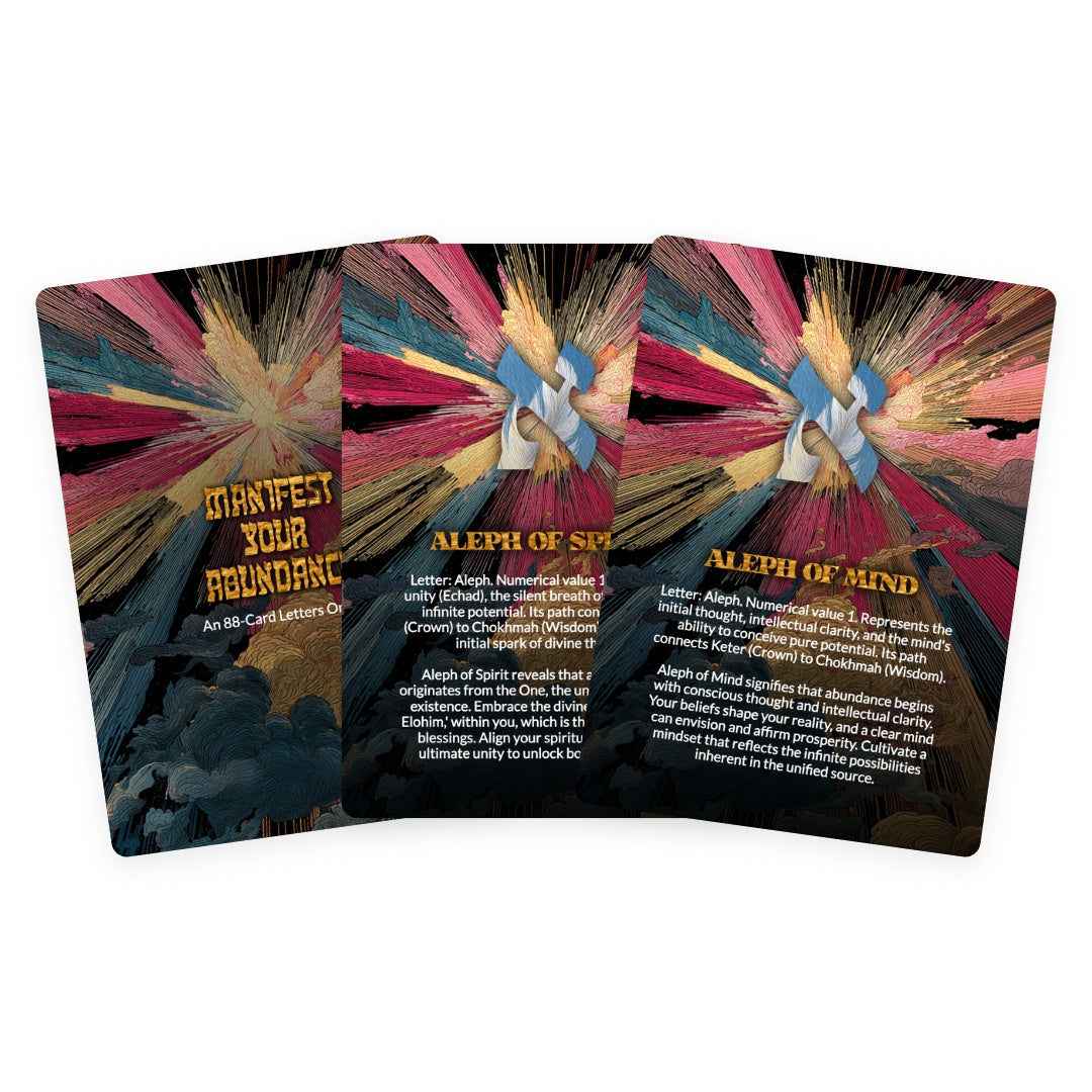Manifest Your Abundance - 88 Letters Cards Deck